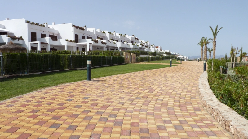 Merida samon, arena y rojo_Residencial Los Jazmines_San Juan de Terreros_pulpi_Almeria