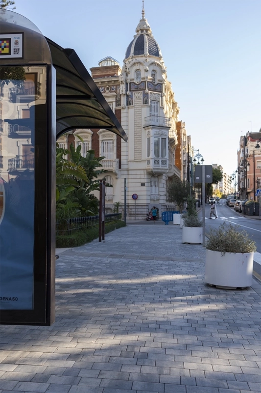 Jardinera Dahlia_Plaza La Merced, Cartagena